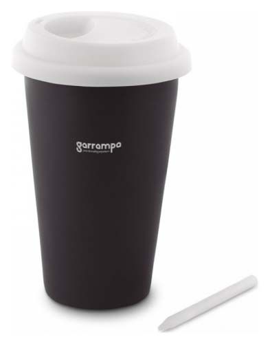 Vasos para llevar chalcky de cerámica con logo vista 1