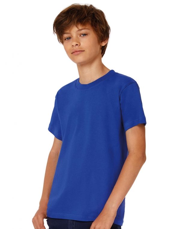 Camisetas manga corta b&c niño exact 190niño t shirt con logo vista 1