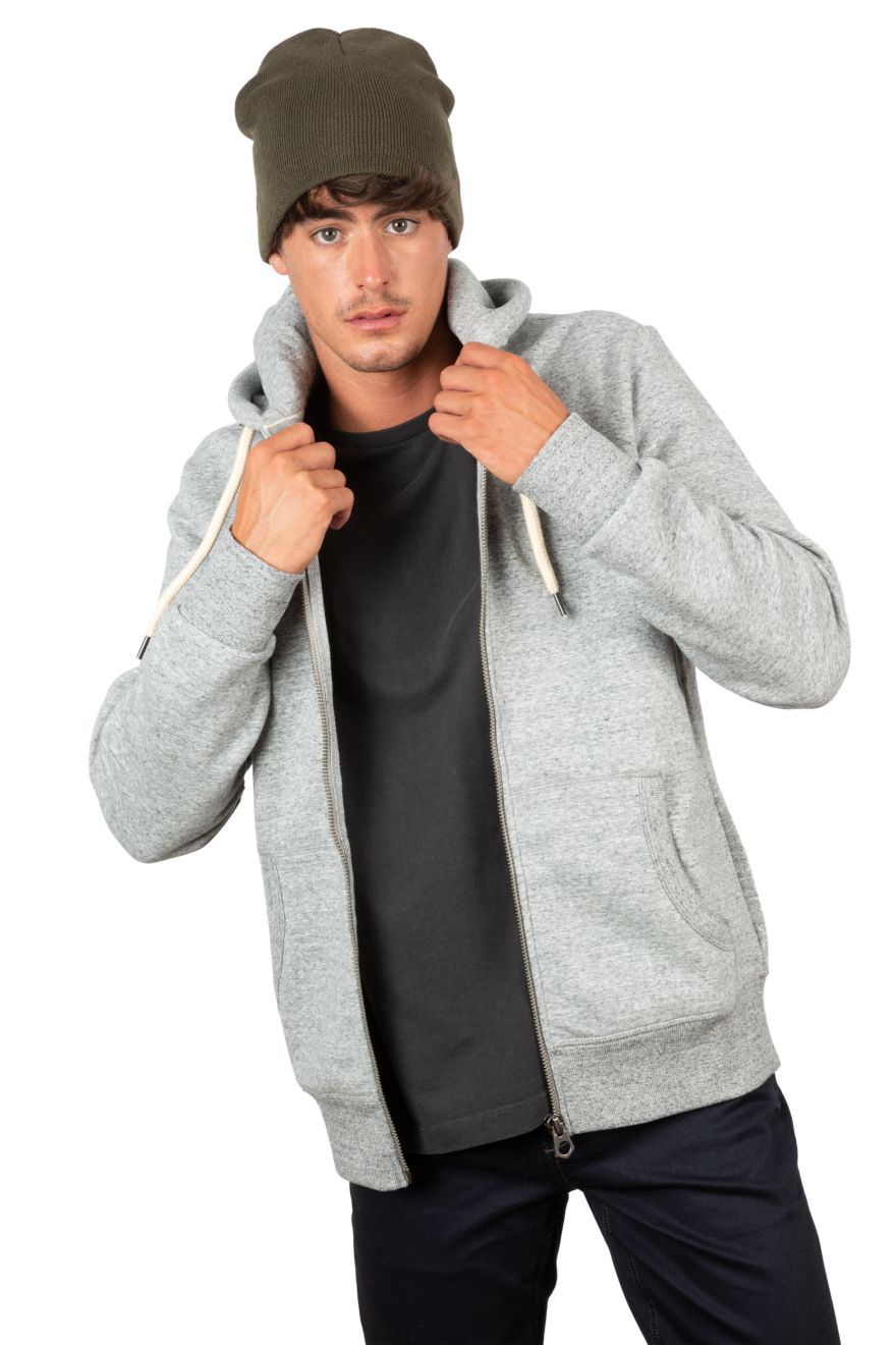 gorro de forro polar burgundy/blanco vista4