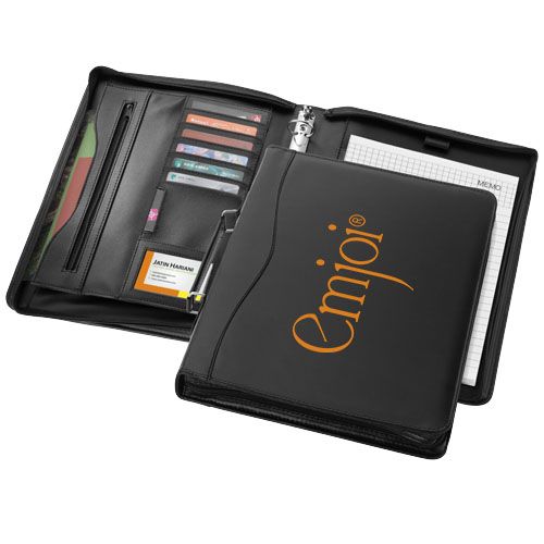 maletín portafolios a4 ebony burgundy/blanco vista1