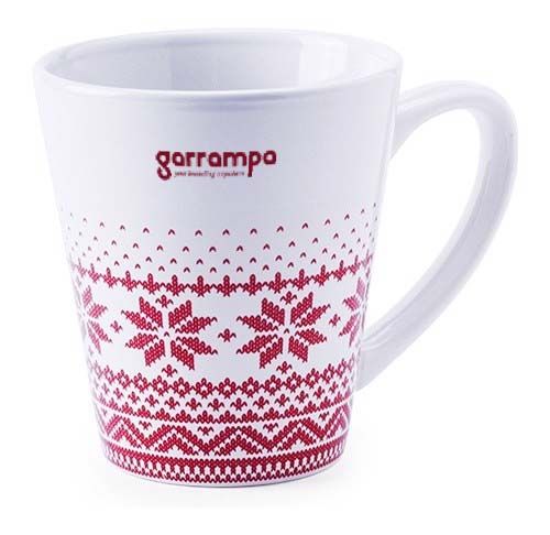 Taza clásica nuglex de cerámica con publicidad vista 1
