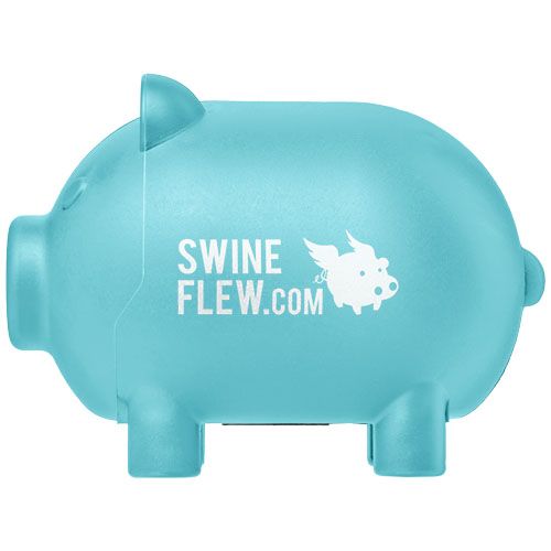 hucha pequeña con forma de cerdito oink burgundy/blanco vista1