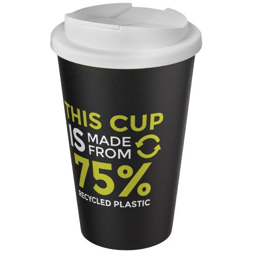americano® vaso térmico de 350 ml con tapa antigoteo eco burgundy/blanco vista1