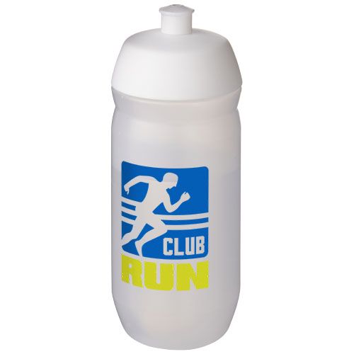 bidón deportivo de 500 ml hydroflex™ clear burgundy/blanco vista1
