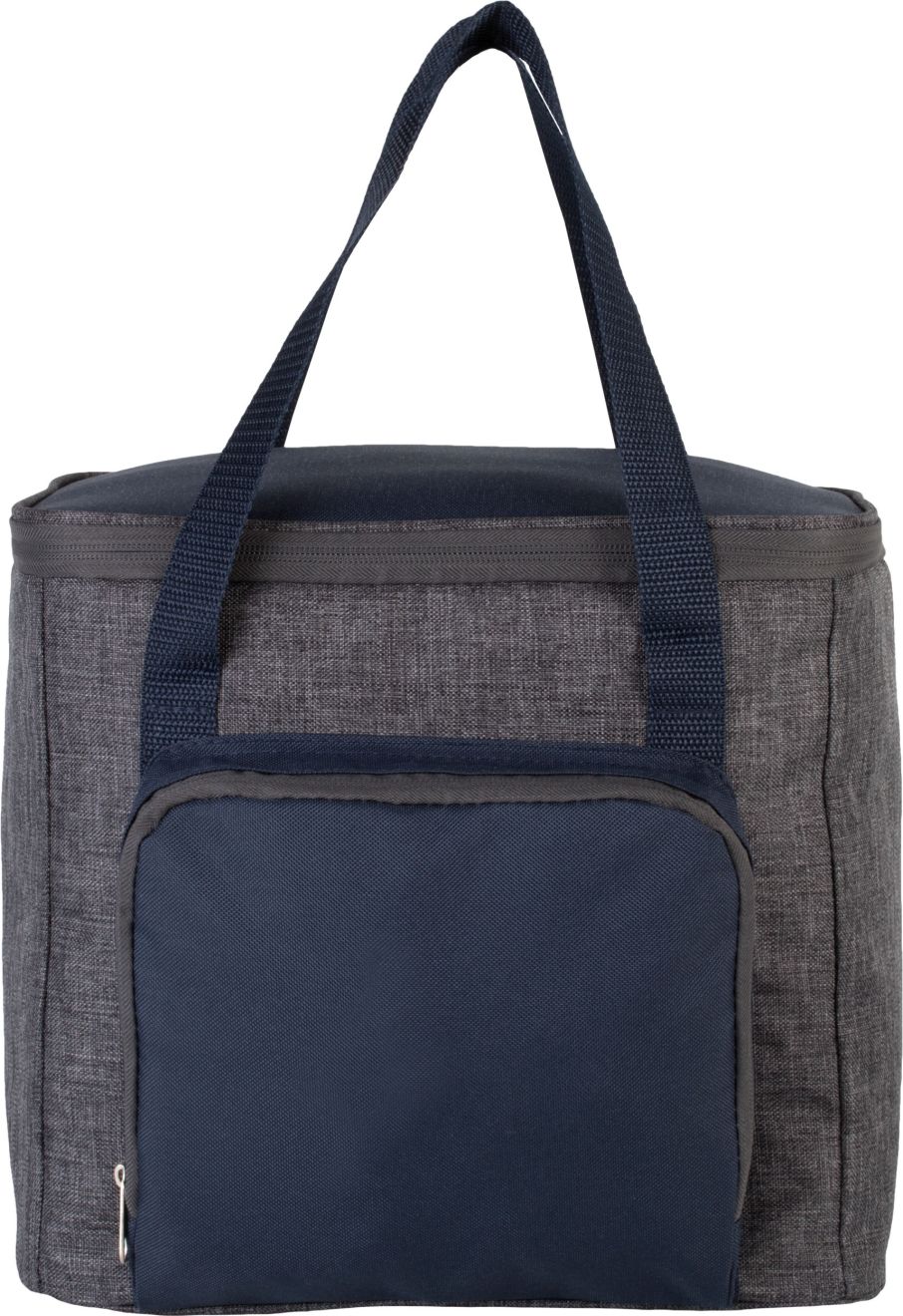 bolsa isotérmica con bolsillo con cremallera burgundy/blanco vista1
