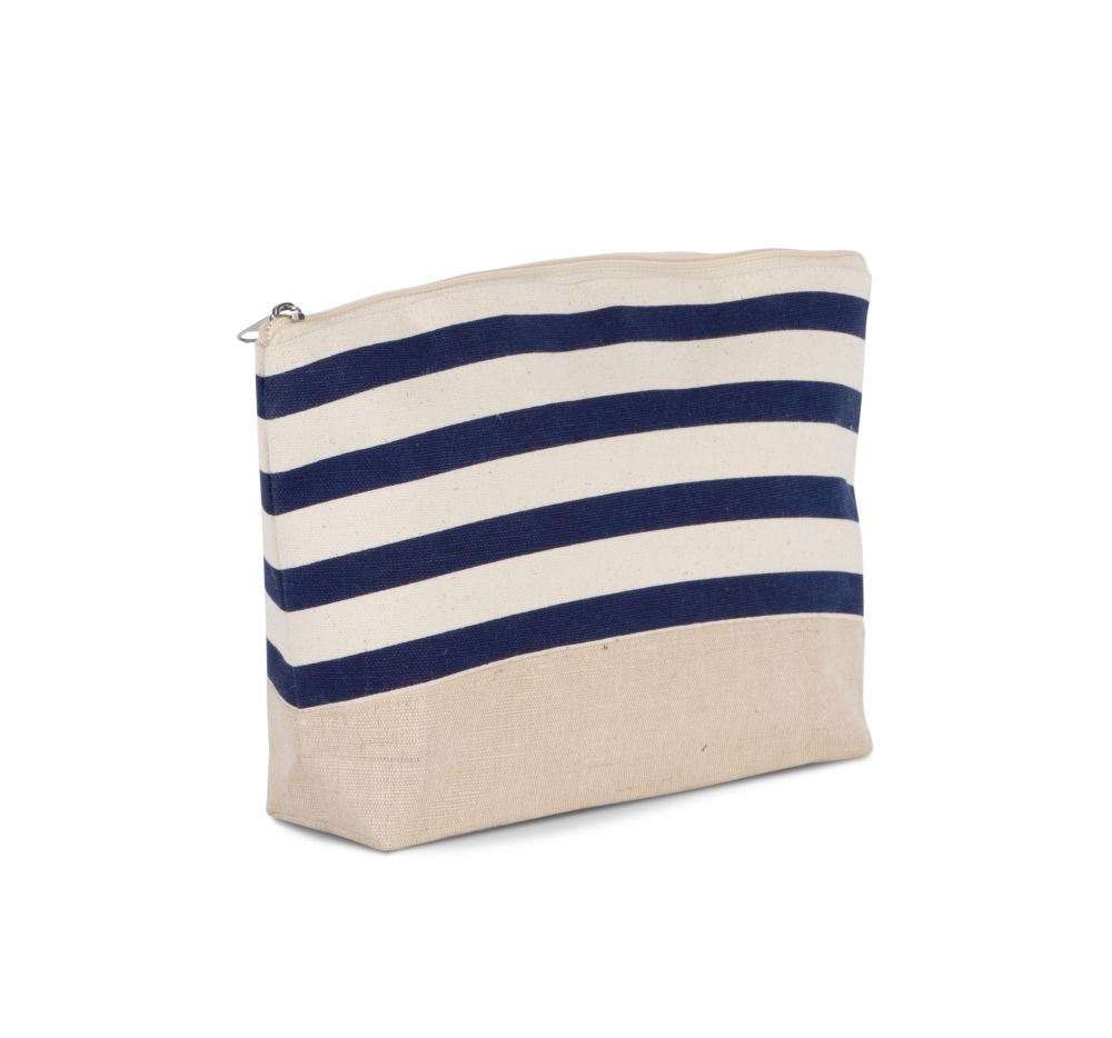 estuche para accesorios - estampado marinero burgundy/blanco vista1