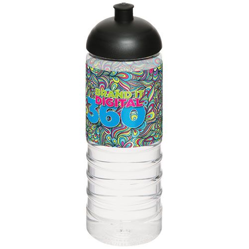 bidón deportivo con tapa dome de 750 ml h2o active® treble  burgundy/blanco vista1