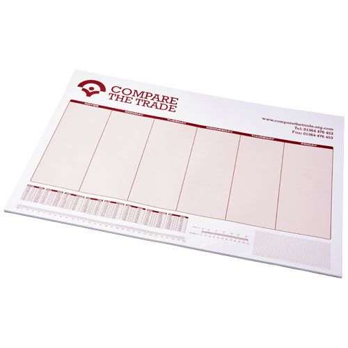 libreta a3 desk-mate® burgundy/blanco vista1
