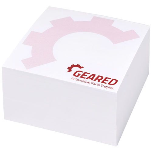 taco de notas 1c block-mate® 100x100 burgundy/blanco vista1