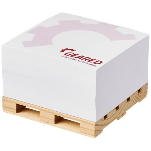 taco de notas pallet 1c block-mate® 100x100 burgundy/blanco vista1