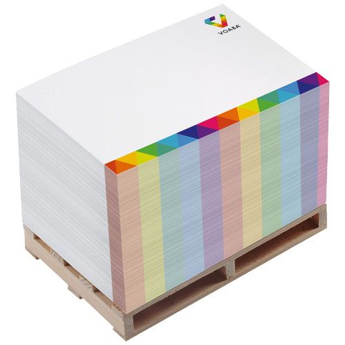 taco de notas pallet 2a block-mate® 120x80 burgundy/blanco vista1