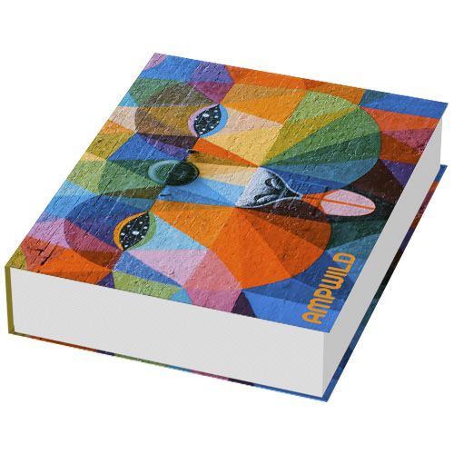 set de marcapáginas con notas combi de tapa dura burgundy/blanco vista1
