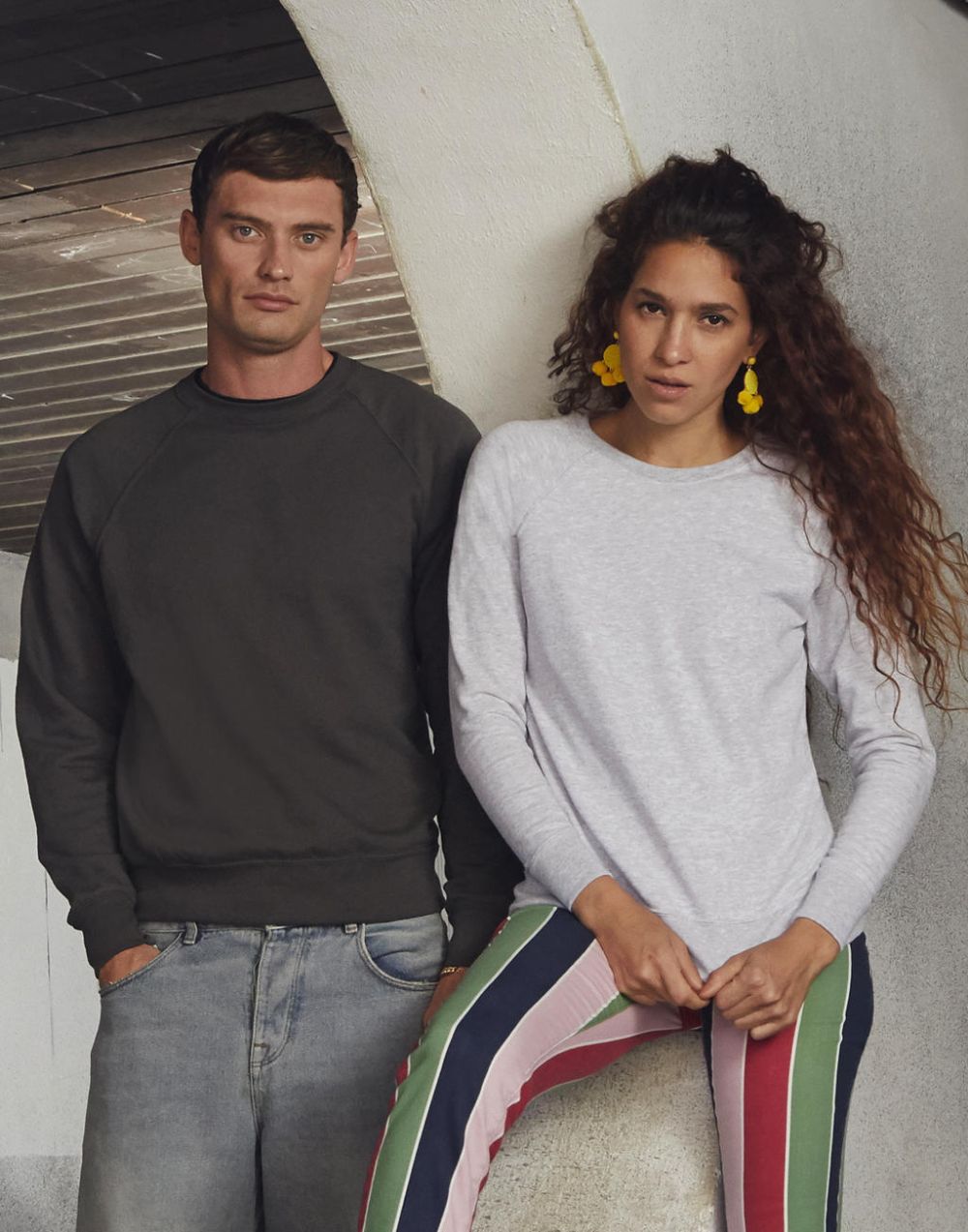 Sudaderas básicas fruit of the loom manga raglán ligera vista 1