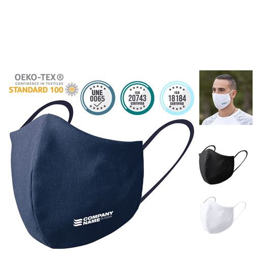 Seguridad covid mascarilla higiénica reutilizable plexcom de poliéster vista 6