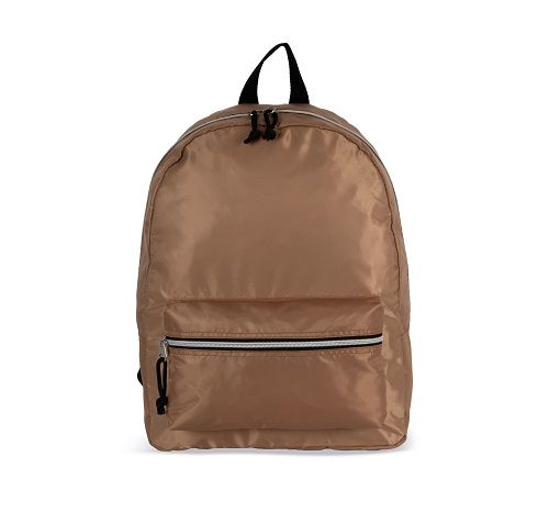 mochila de moda con cierre rápido plateado a contraste vista1