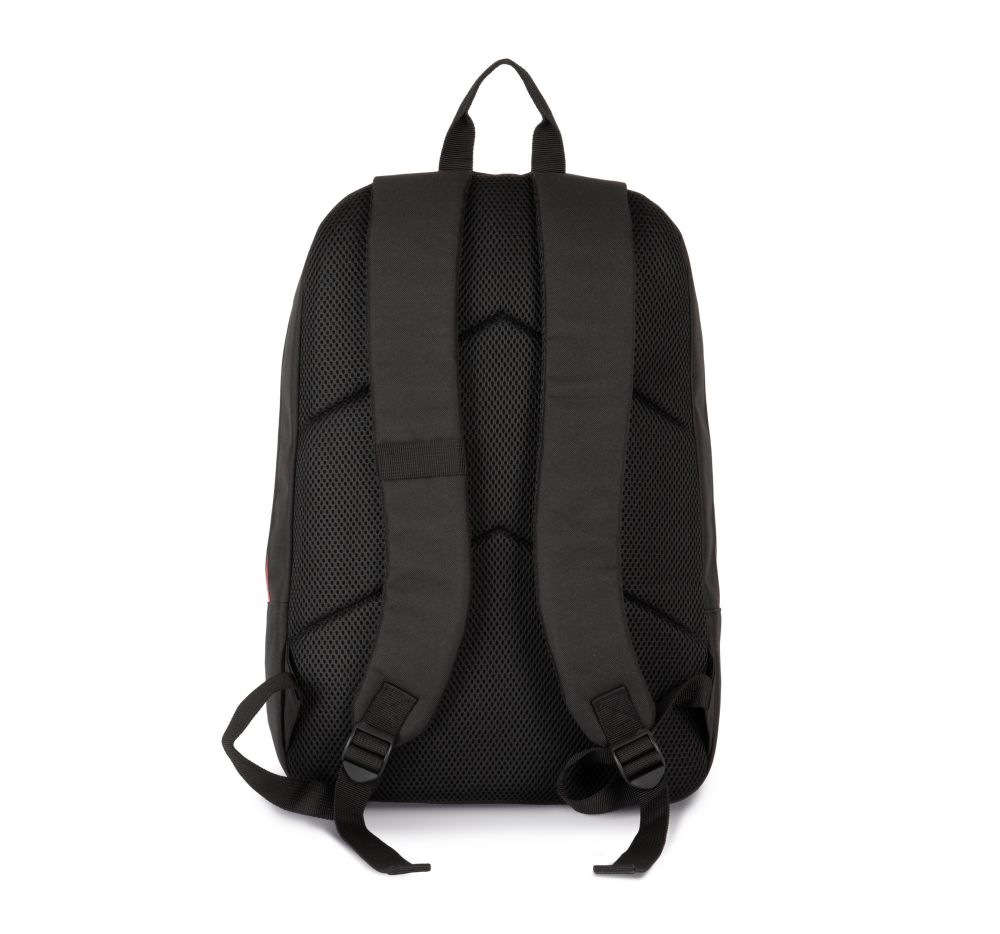 mochila con cierres rápidos a contraste burgundy/blanco vista4