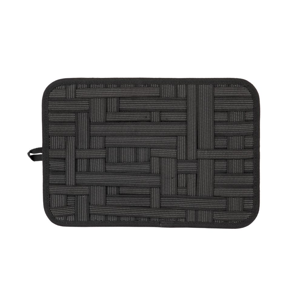 estuche organizador para cables y accesorios burgundy/blanco vista2