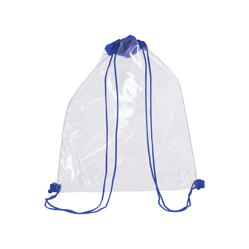 Mochila cuerdas personalizada clear de poliéster para personalizar vista 1