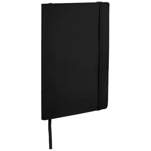 Libretas con banda elastica classic soft de plástico con logo vista 1