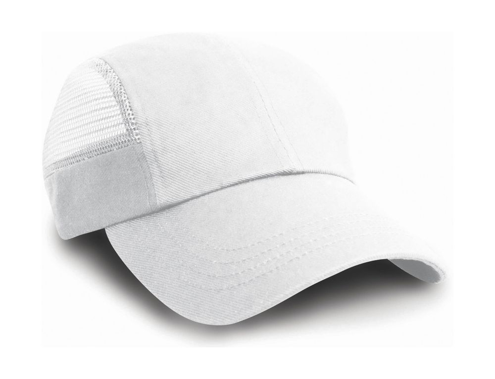 Gorras deportivas result sport con rejilla lateral con publicidad vista 1