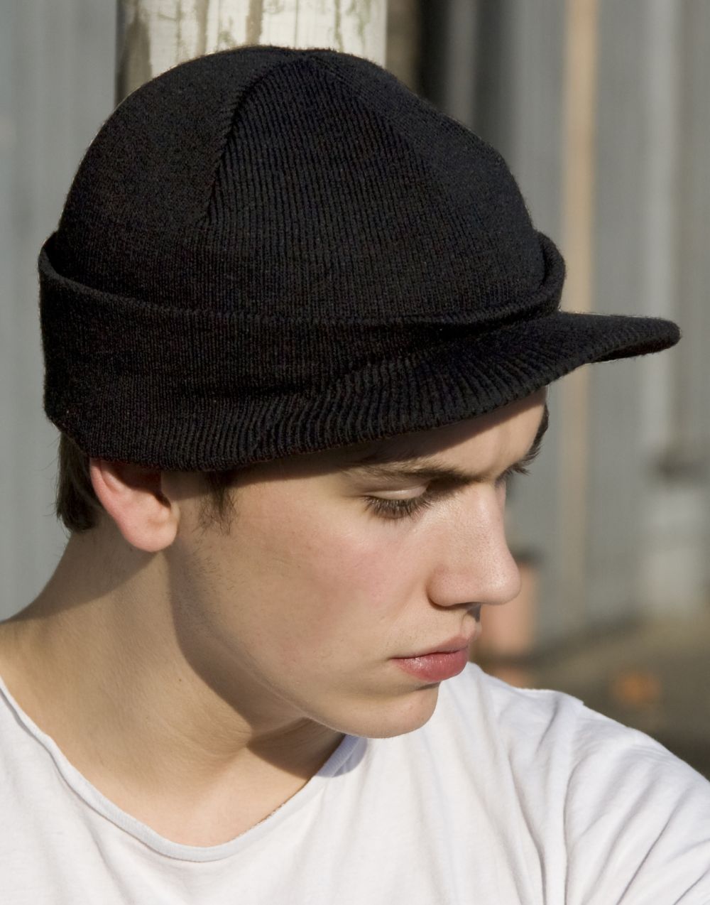 Gorros invierno result punto esco army con publicidad vista 1