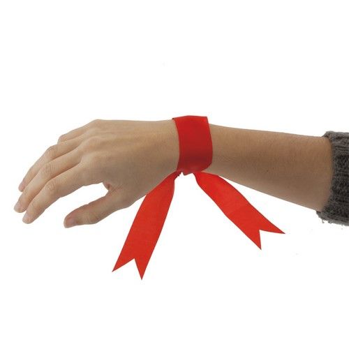 Pulseras eventos neliam de poliéster con logo vista 1