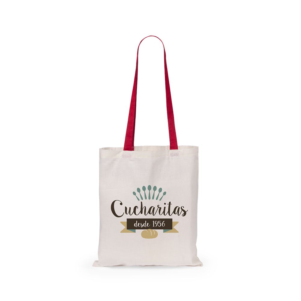 Bolsas plegables fuzox de 100% algodón con logo vista 1