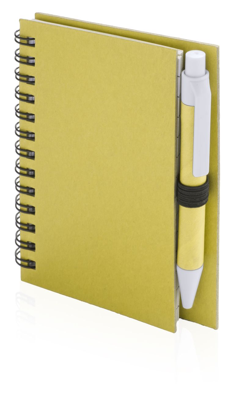 Cuadernos con anillas pilaf de cartón ecológico con logo vista 1