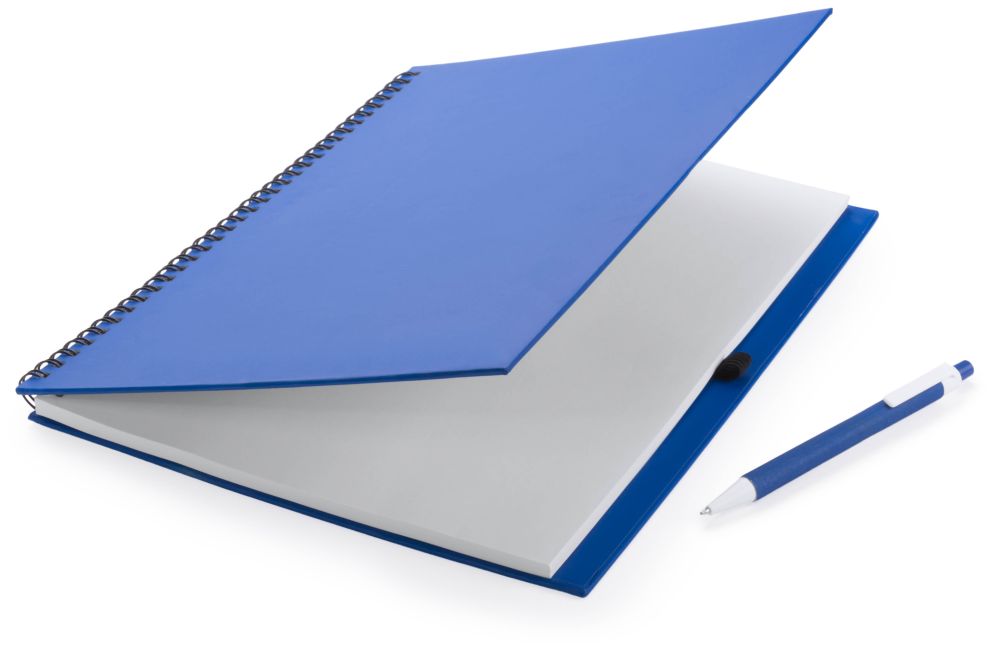 Cuadernos con anillas tecnar de cartón ecológico con logo vista 1