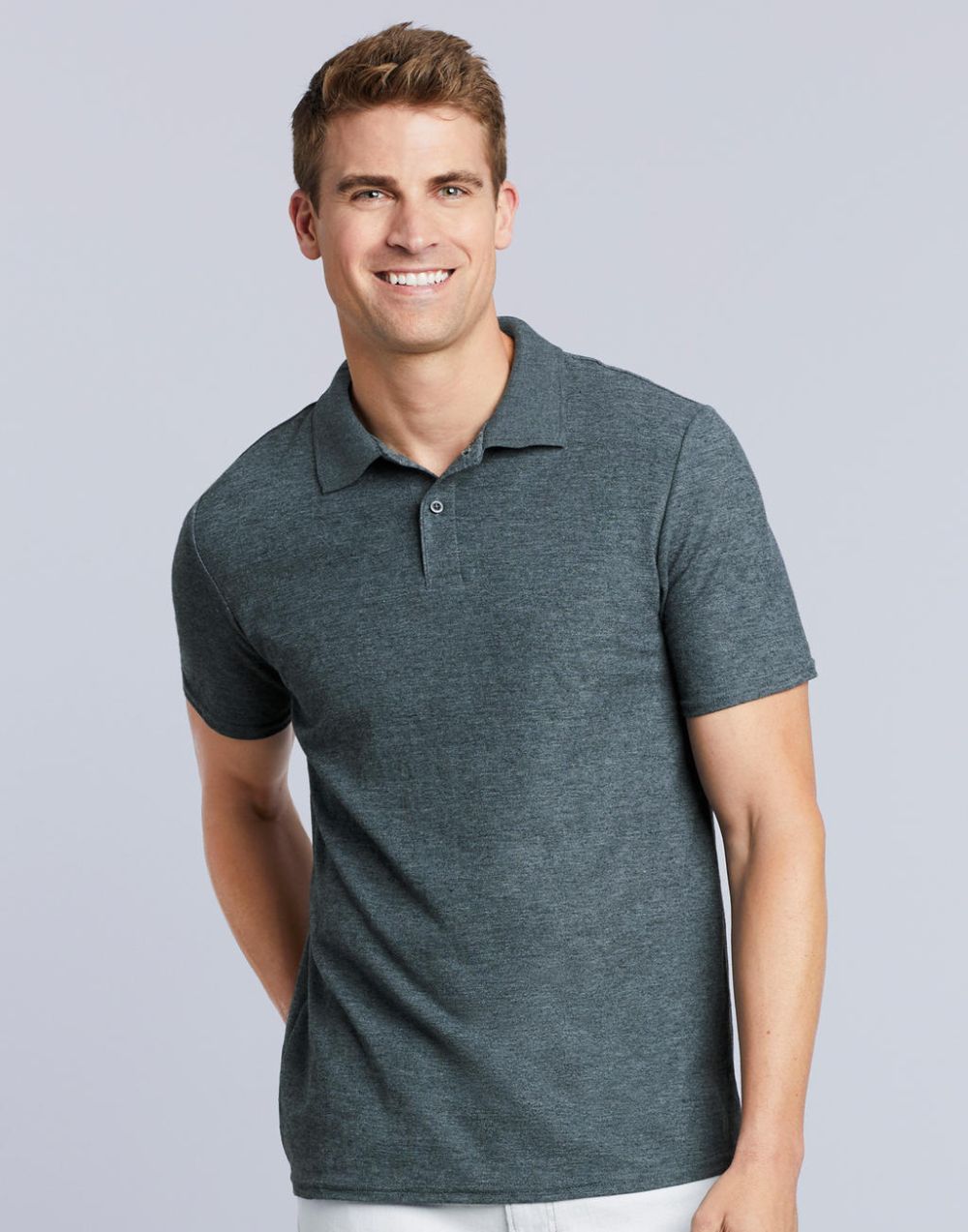 Polos manga corta gildan doble piqué softstyle® hombre vista 1