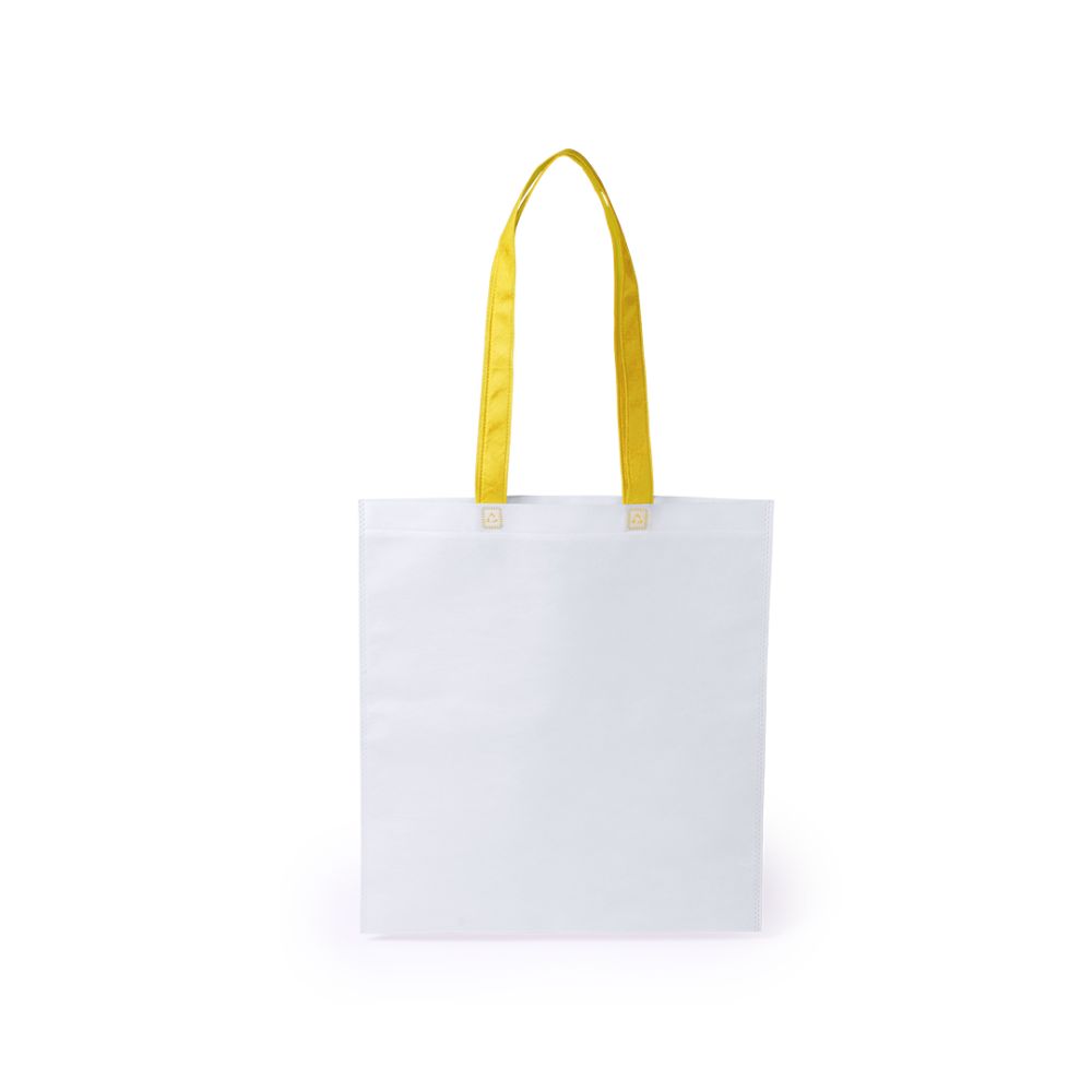 Bolsas compra rostar no tejido con logo vista 1