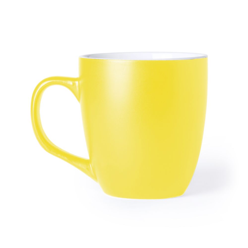 Taza clásica mabery de cerámica con logo vista 1