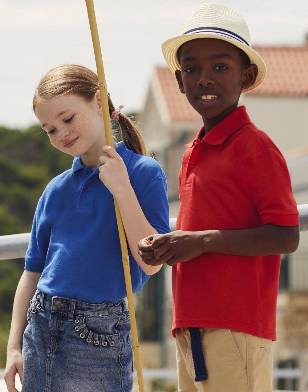 Polos manga corta fruit of the loom niño 6535 para personalizar vista 1