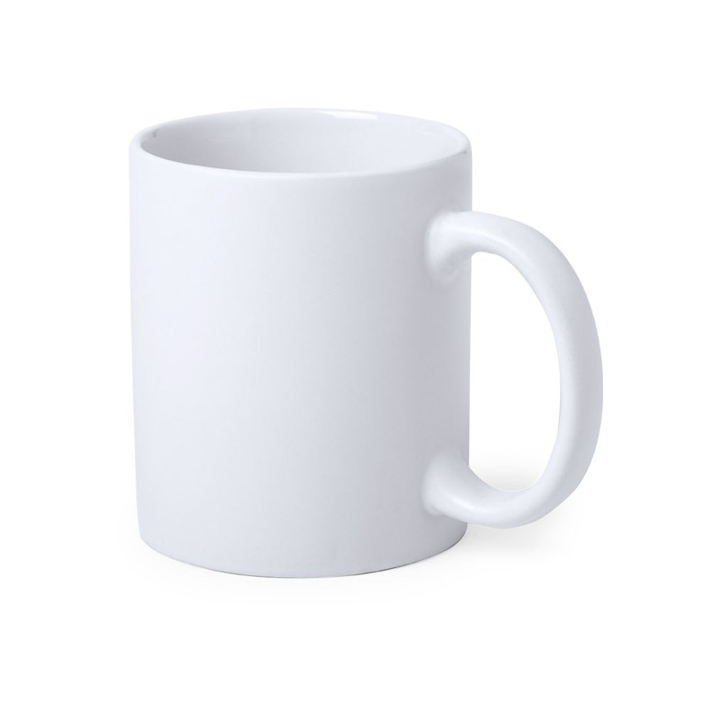 Taza clásica talmex de cerámica con publicidad vista 1