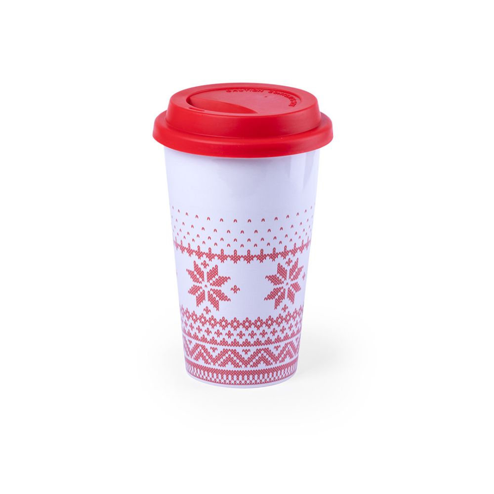 Vasos para llevar helfox de cerámica para personalizar vista 1