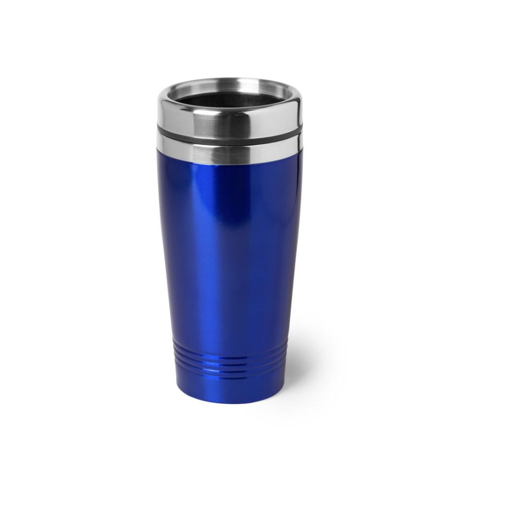 Vasos para llevar domex de metal con logo vista 1