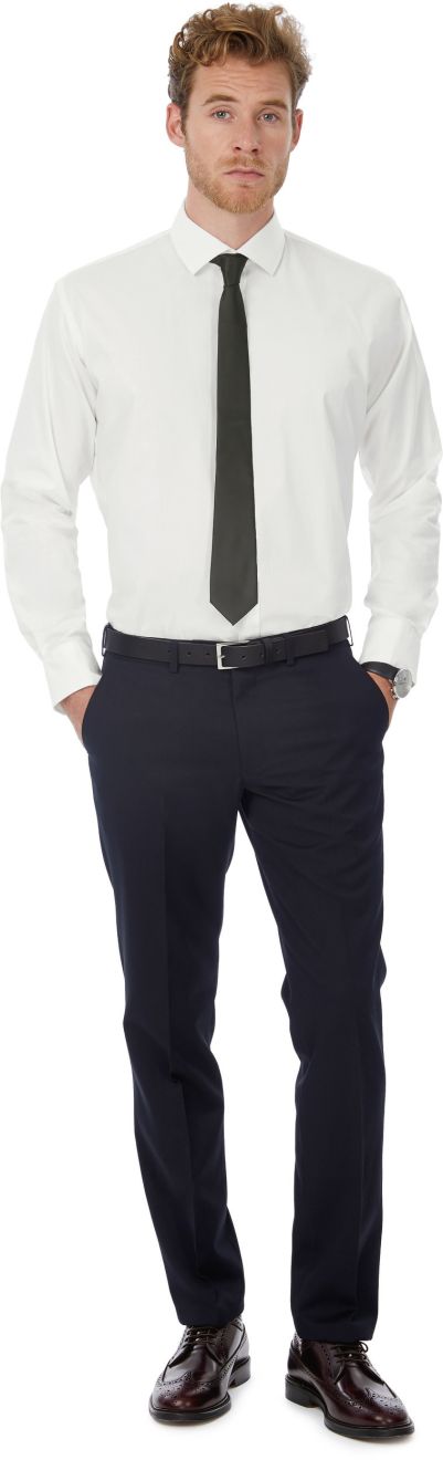 Camisa Black Tie stretch de manga larga hombre Manga larga