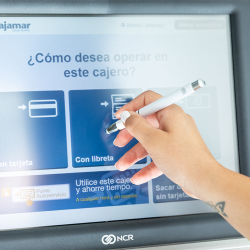 Bolígrafos puntero táctil topen con impresión vista 6