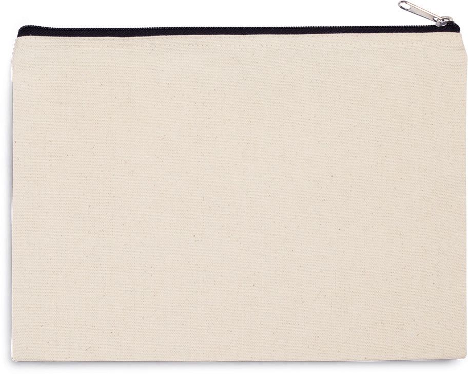 estuche de algodón canvas, modelo grande burgundy/blanco vista1