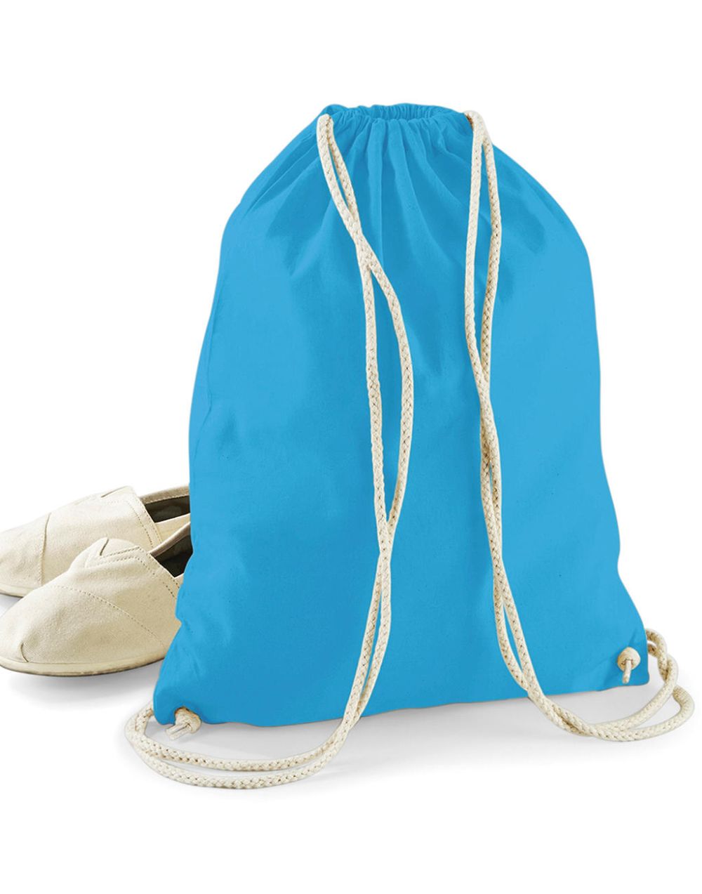 Mochila cuerdas personalizada westford mill gymsac con publicidad vista 2