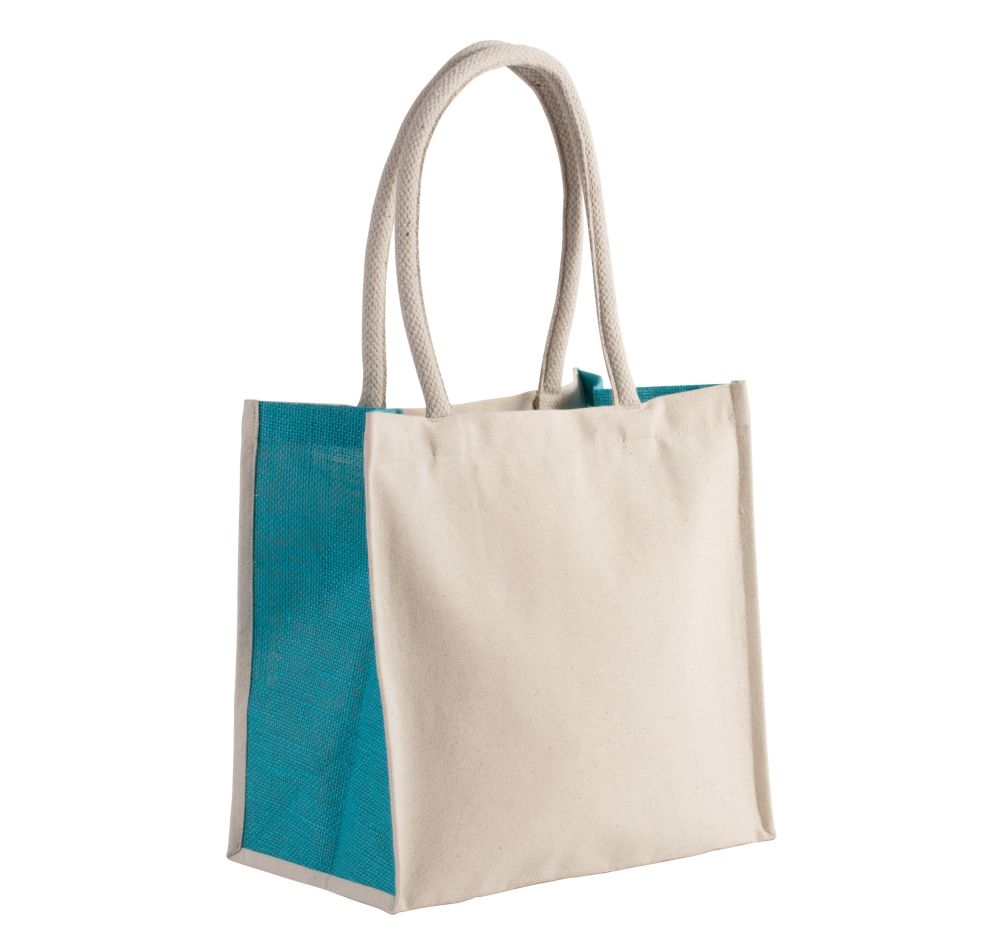 bolsa de algodón / yute de 17 l burgundy/blanco vista2