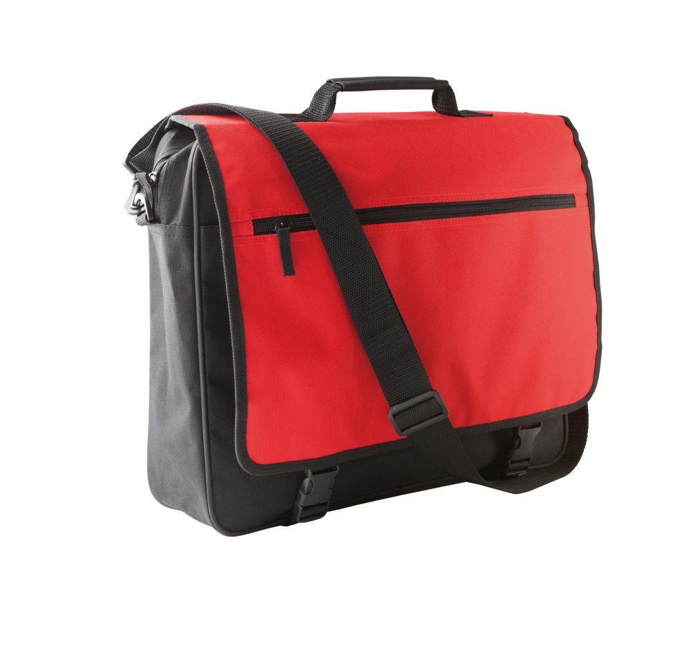 bolsa porta documentos con solapa burgundy/blanco vista2