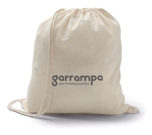 Mochila cuerdas personalizada hanover de 100% algodón vista 1