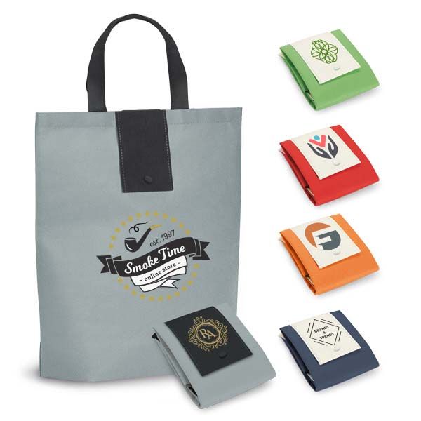Bolsas plegables cardinal no tejido con logo vista 1
