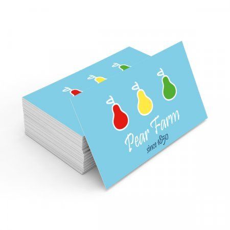 Tarjeta de visita mini - Cartulina blanca CLA 315g/m2 Impresión una cara -Esquinas Redondas