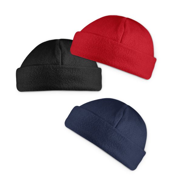 Gorros invierno tory de poliéster con logo vista 1
