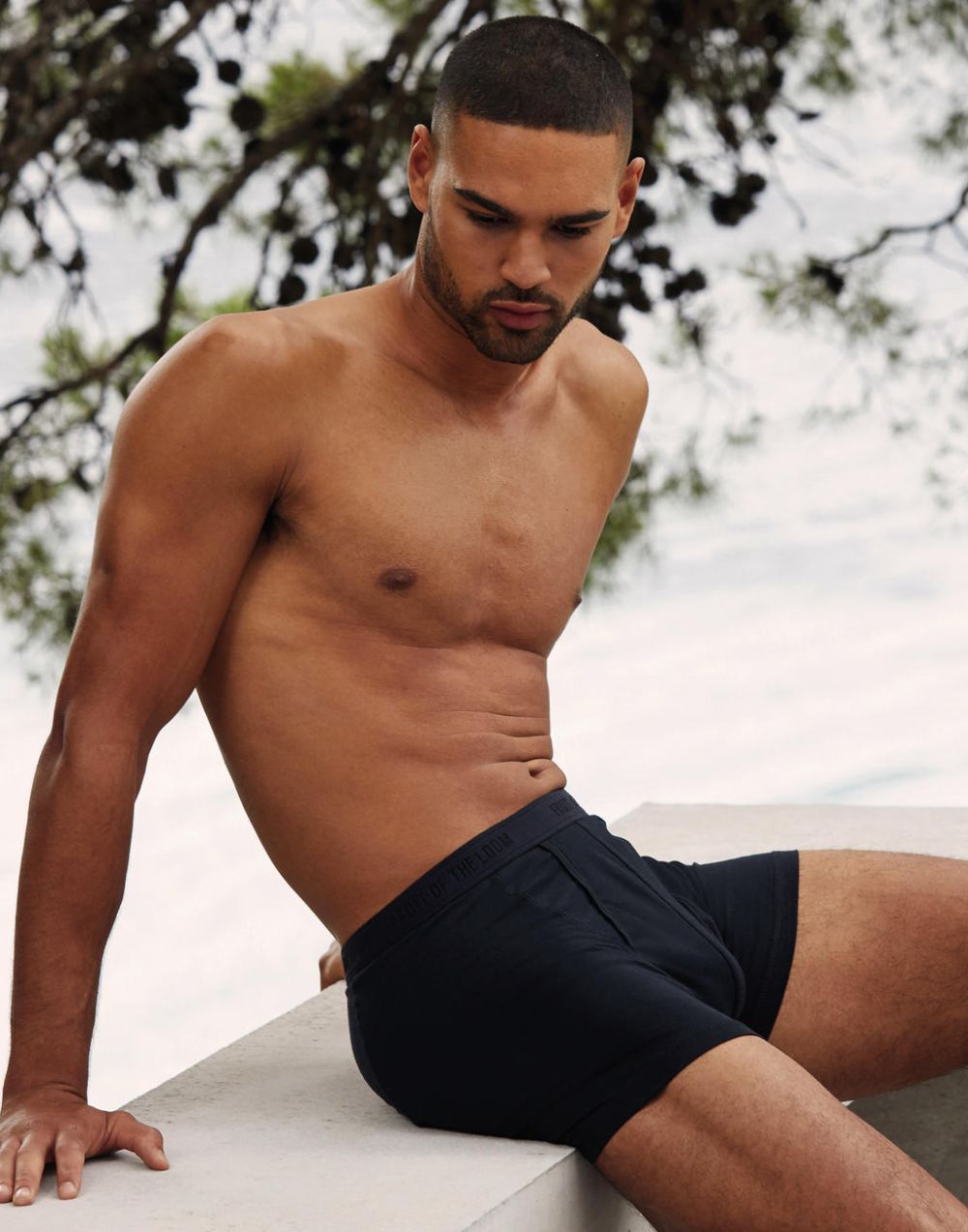 Underwear fruit of the loom boxer classic (pack de 2) con logo vista 1