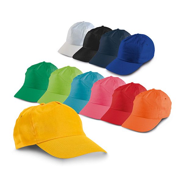 Gorras serigrafiadas campbel de poliéster con impresión vista 1