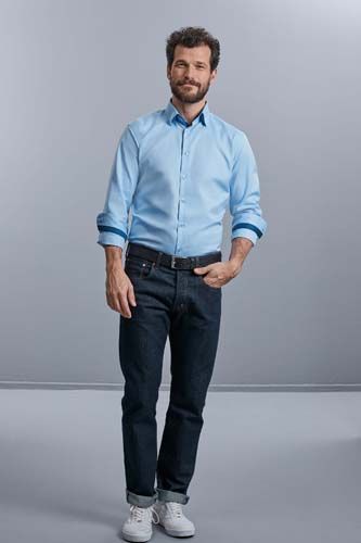 Camisa Espiga manga larga