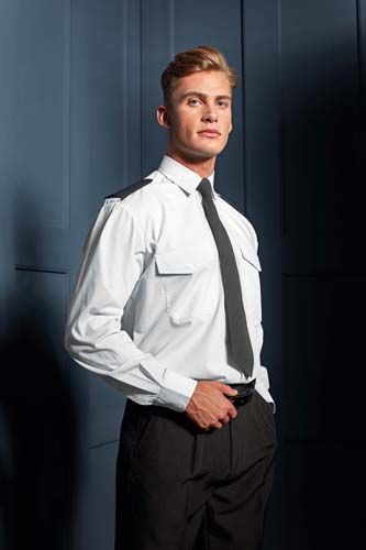 Camisa Piloto manga larga hombre